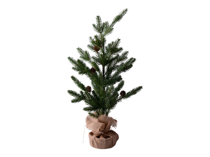 Julgran m/juteväv 38 x 38 x 60 cm 